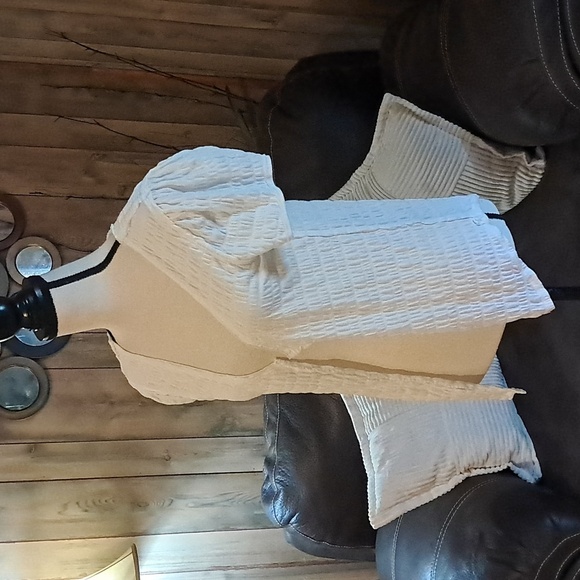 Free People Smocked Open Front Cardigan  Top Size L - Picture 3 of 8